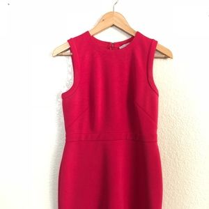 LOFT Scuba Flounce Dress